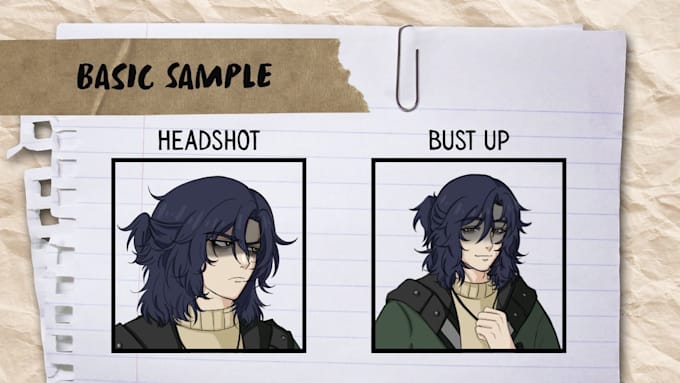 draw visual novel character sprite for you