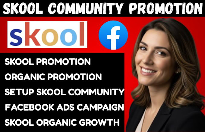 do skool community setup, online community skool promotion, facebook ads