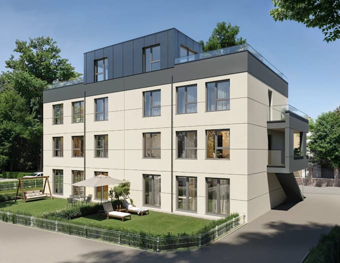 model story building from your 2d floor plan,modern corona render,vr walkthrough