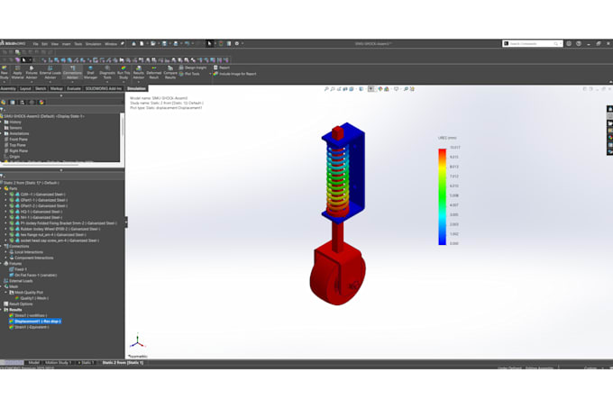 do fea and cfd simulation, stress analysis, and thermal simulation in solidworks