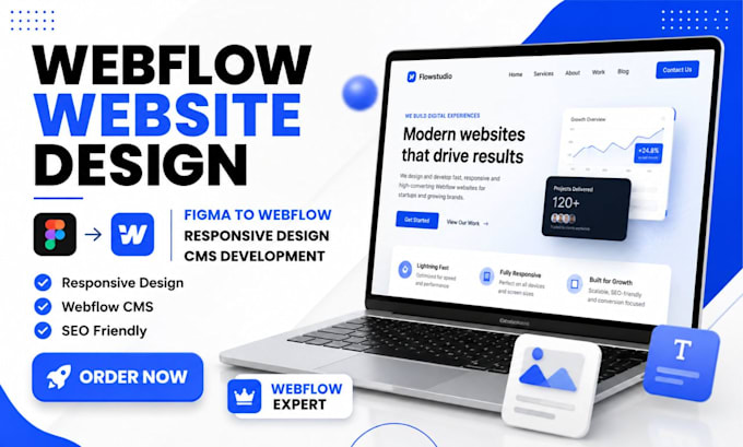 design or develop webflow website, figma to webflow, webflow expert