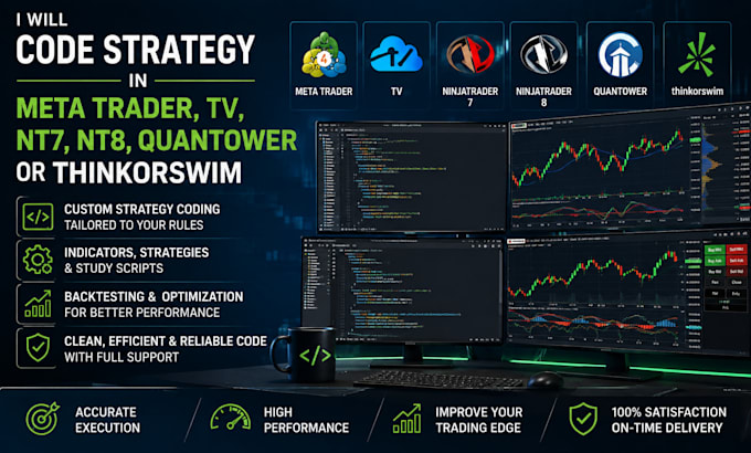 code strategy in meta trader, tv, nt7, nt8, quantower or thinkorswim