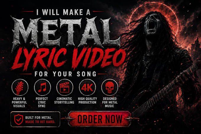 make a metal lyric video for your song