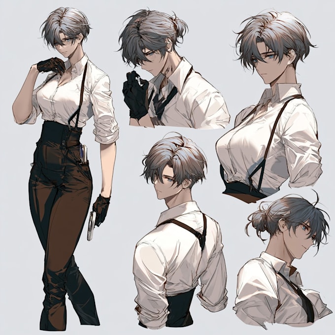 create anime character sheet