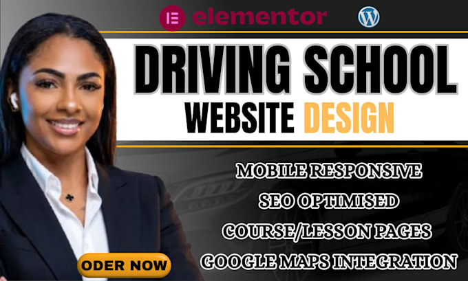 driving school website driving instructor driver academy booking site wordpress