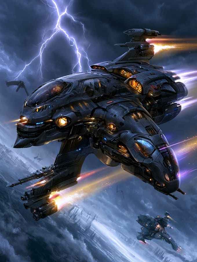make sci fi spaceship models
