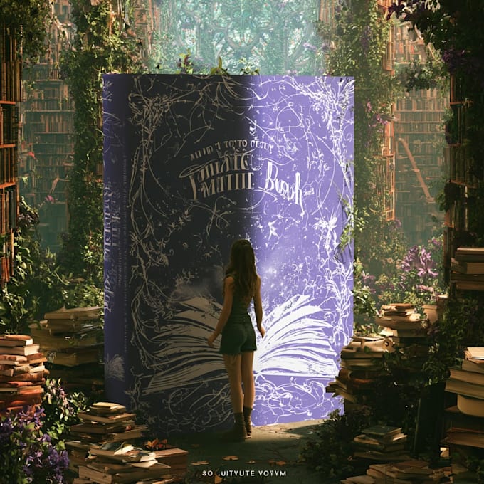 do design creative romantic book or ebook cover
