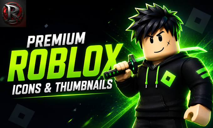 design premium roblox game icons and thumbnails