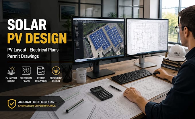 dc string solar epc pv design solar panel layout  photovoltaic electrical plans