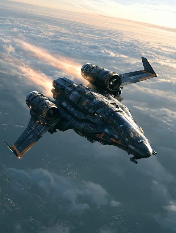 make sci fi spaceship models