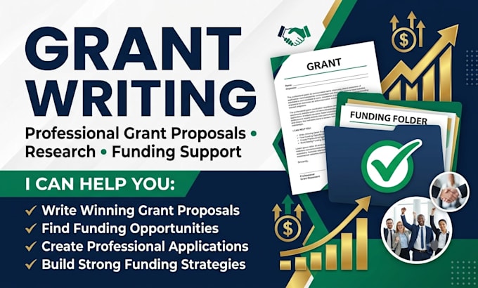 write a nonprofitable grant proposal, grant application, and grant research