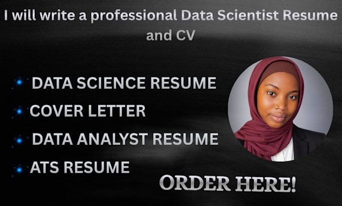write a professional data scientist resume and CV