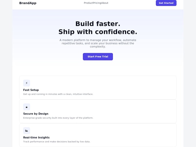 develop your full stack web application