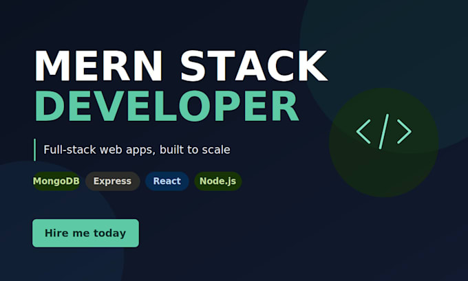 create, mern design using react js as a full stack developer