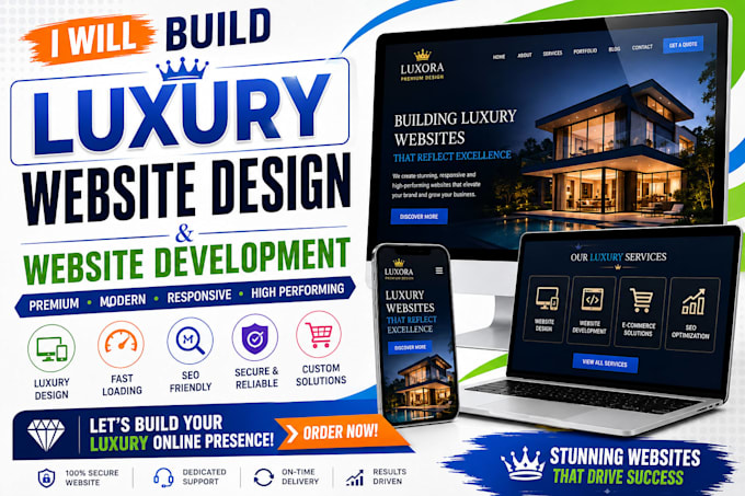 build luxury website design and website development