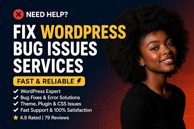 fix wordpress issues, errors, bugs, css, provide wp help