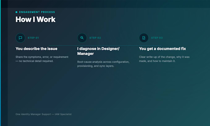 build and support your one identity manager iam platform