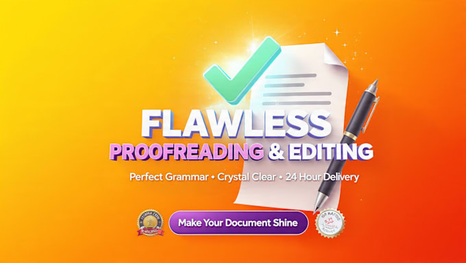 proofread your document for grammar , clarity and flow