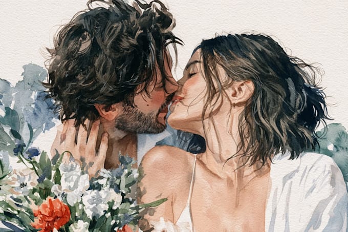 a watercolor illustration art