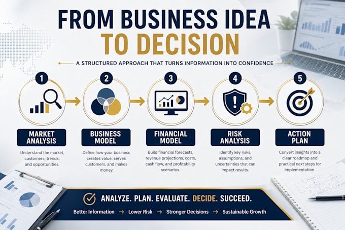 create a business feasibility study and financial model
