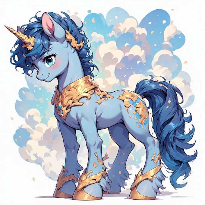 create high quality pony character illustration
