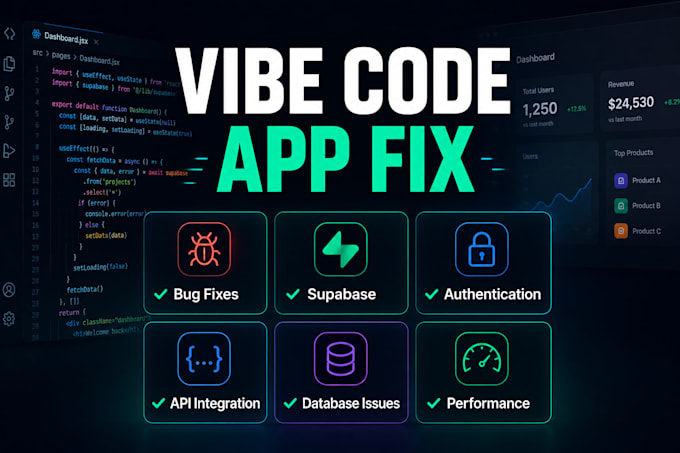 fix bugs and improve your ai vibe coded web app