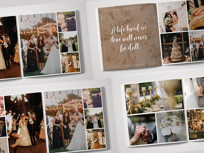 do wedding album design for photographers and studios