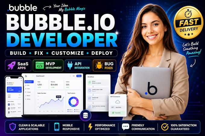build fix customize and deploy your bubble io web app