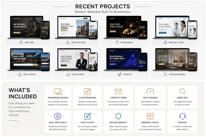 build a modern wordpress business website with divi 5