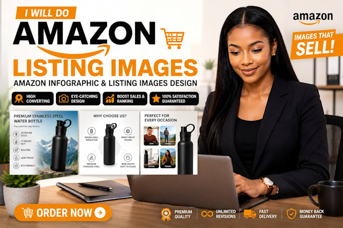 do amazon product listing images, amazon infographic, listing images design
