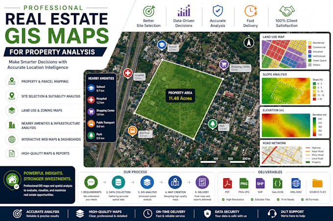 create real estate gis maps for property analysis