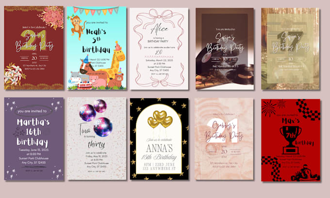design custom invitation for your event