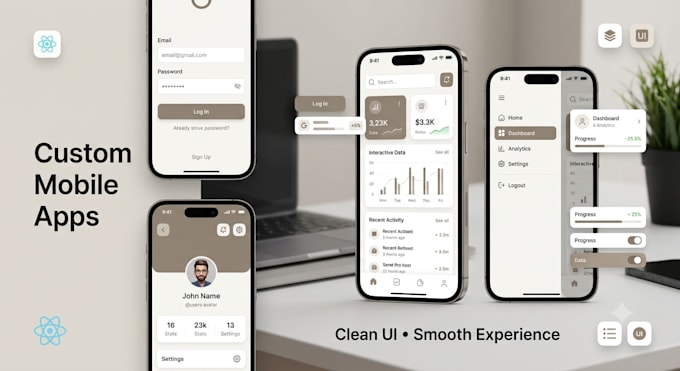 develop react native mobile app for android and ios