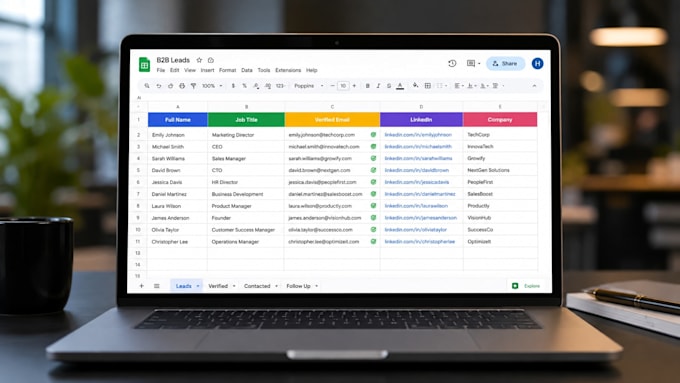 build a targeted b2b lead generation list for startups