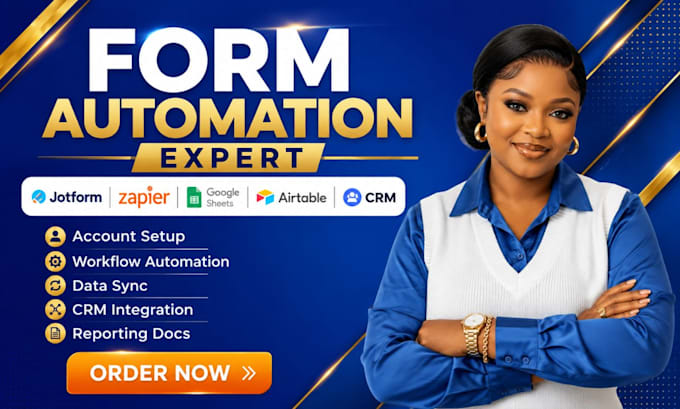 create jotform forms with zapier, google sheets, airtable, and CRM integrations