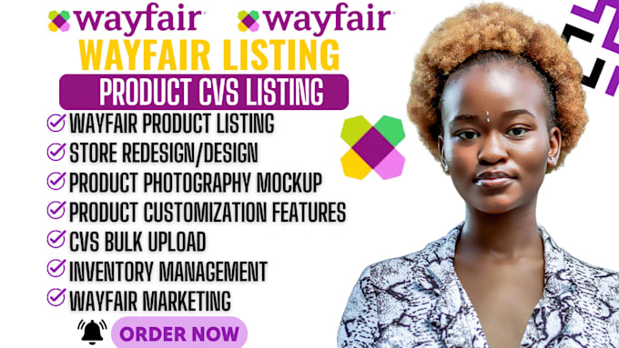 create wayfair product listing or do wayfair bulk upload with CSV, wayfair setup