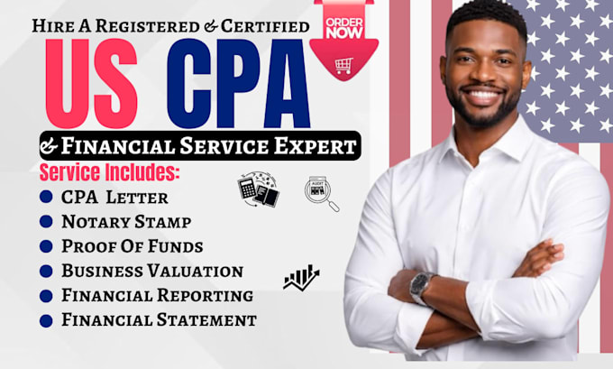 prepare cpa letter, income verification, financial statement