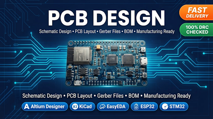design and develop iot devices embedded systems rf design from schematic to pcb