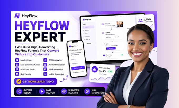 design converting heyflow funnels forms landing pages heyflow intergration