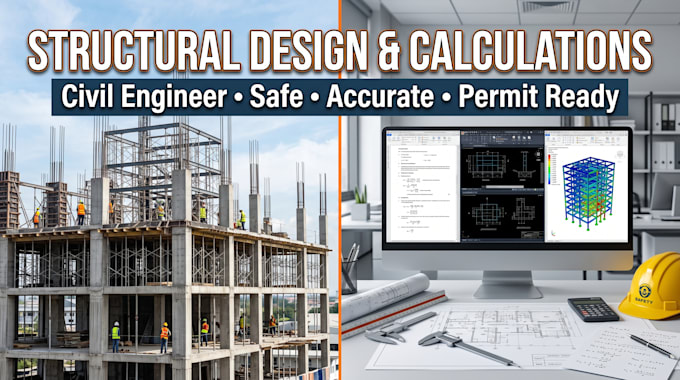 be your civil and structural engineer for design and calculations