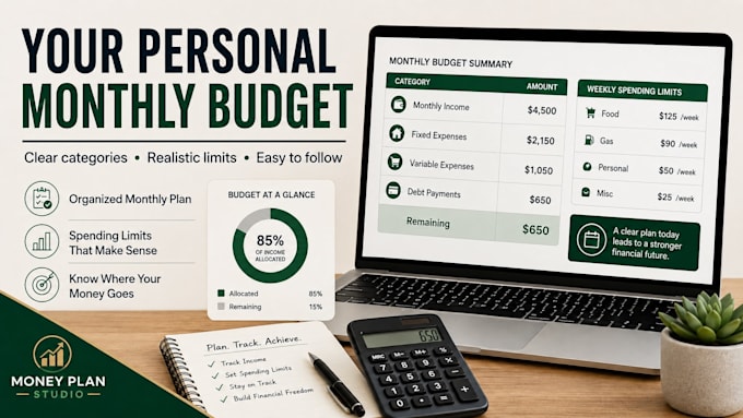 create a personalized budget and debt payoff plan