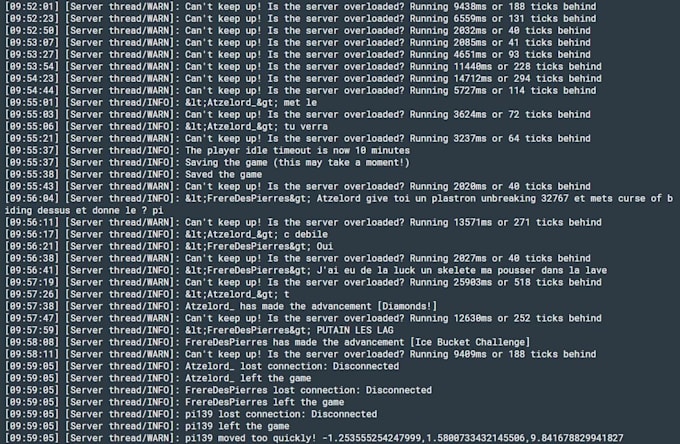 setup and optimize minecraft paper, spigot, forge and fabric server