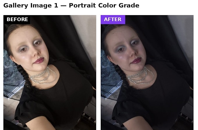 professionally edit and color grade your photos in a dark moody aesthetic