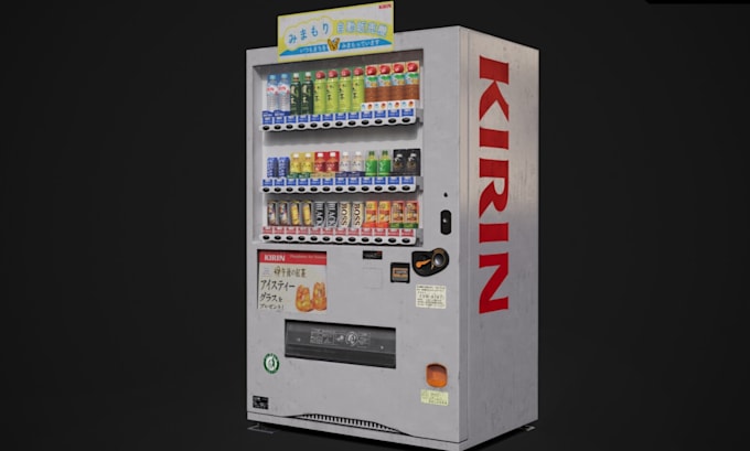 design realistic 3d vending machine, kiosk, and cad product model