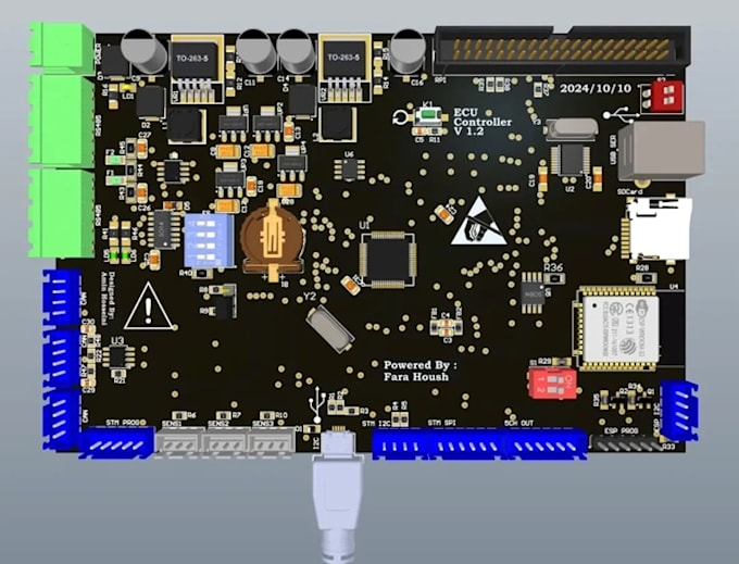 design esp32 iot pcb, wifi ble hardware, schematic and pcb layout