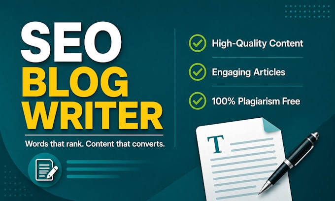 1 article writer 2 blog post 3 seo writing 4 content writer 5 website content