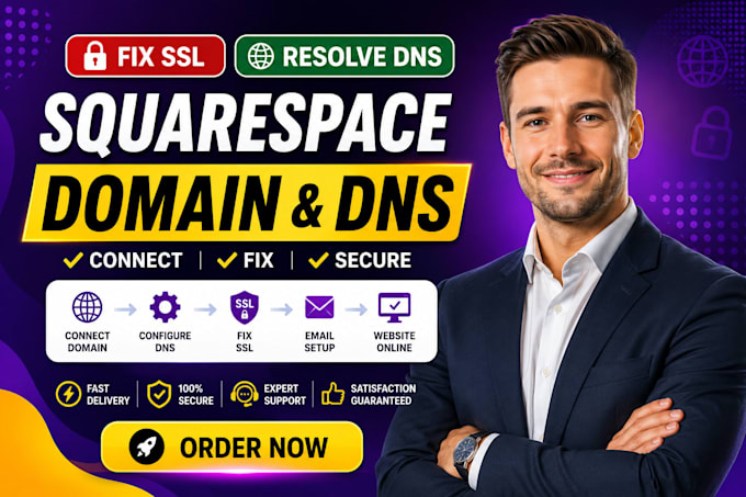 connect domain to squarespace, fix dns, SSL issues and SSL certificate issues