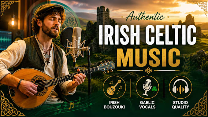 record irish bouzouki and authentic celtic vocals