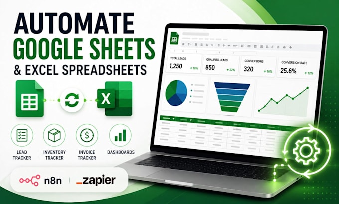 build google sheet automation, type form, lead tracking, CRM, business dashboard