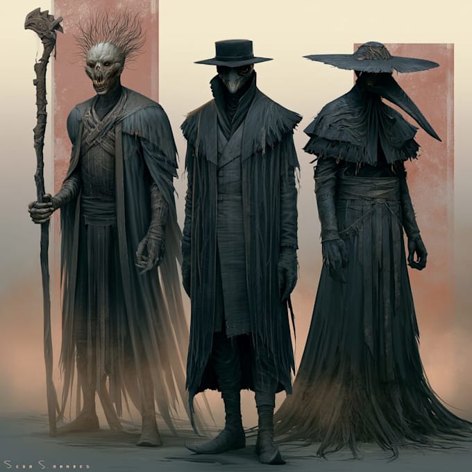 design fantasy horror and fantasy horror character